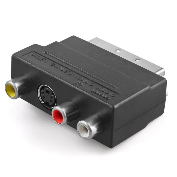 RGB Scart to Composite RCA SVHS S-Video AV TV Audio Cable Adapter
