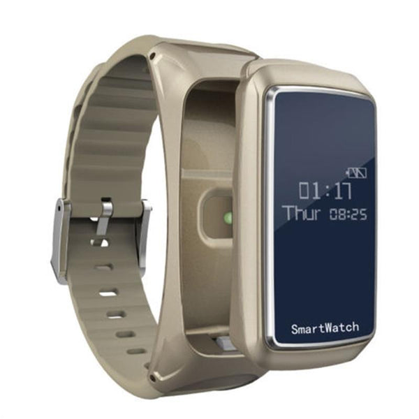 Sport Smart-Wristbands Blood Oxygen Pressure Heart Rate Monitor Pedometer Smart Watch Bracelet Bluetooth Earphone