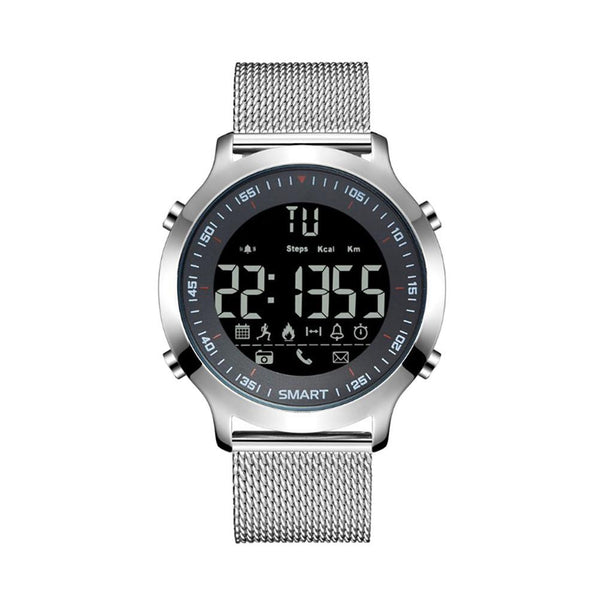 Smart Watch Waterproof Bluetooth 4.0 Call SMS Reminder Pedometer Monitor Sport Watch Activity Tracker for Android (Silver)