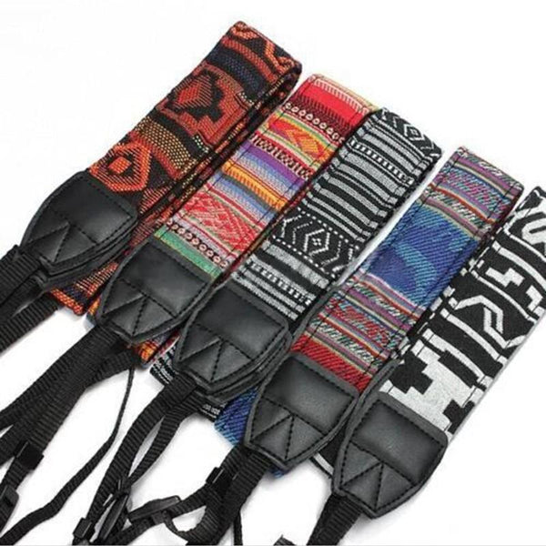 Vintage Camera Shoulder Neck Strap Belt For SLR DSLR Nikon Canon Panasonic