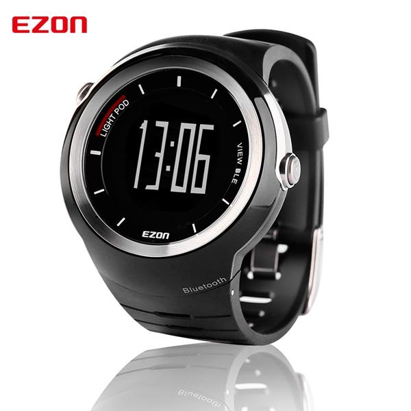 EZON Pedometer Smart Bluetooth Men Sport Watches Waterproof 50m Calories Count Digital Watch Running Wristwatch Montre Homme
