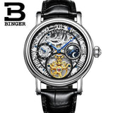 Switzerland BINGER watches men luxury brand Tourbillon Relogio Masculino water resistant Mechanical Wristwatches B-1171-4