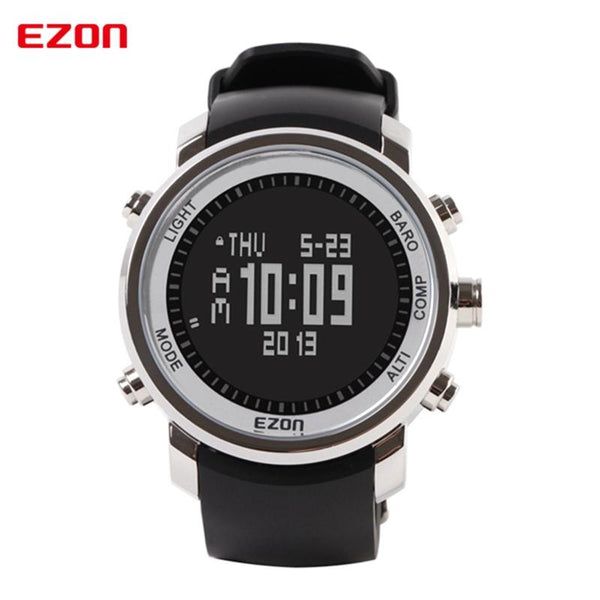 EZON Altimeter Barometer Thermometer Compass Weather Forecast Men Digital Watches Sport Clock Climbing Hiking Wristwatch H506B01