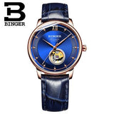 Switzerland BINGER watches men Ultra-thin Japan 90S5 Automatic Movemt Tourbillon sapphire Mechanical Wristwatches B-1180