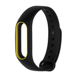 Colorful Silicone Wrist Strap Bracelet  Double Color Replacement watchband for Original Miband 2 Xiaomi Mi band 2 Wristbands
