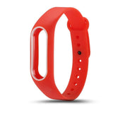 Colorful Silicone Wrist Strap Bracelet  Double Color Replacement watchband for Original Miband 2 Xiaomi Mi band 2 Wristbands