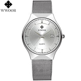 Men's Watches New Top Brand Luxury Waterproof Ultra Thin Date Clock Male Steel Strap Casual Quartz Watch Men Sport Wrist Watch