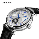 Skeleton Men Self Wind Leather Mechanical Automatic Watch Mens Watches Top Brand Luxury Male Clock relogio automatico masculino