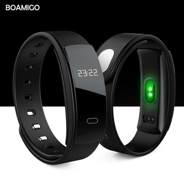 smart watches BOAMIGO brand bracelet wristband bluetooth heart rate message reminder Sleep Monitoring for IOS Android phone