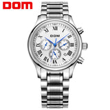 DOM  men watches top brand luxury watch waterproof mechanical watch leather watch Business reloj hombre marca de lujo M-56