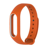 Colorful Silicone Wrist Strap Bracelet  Double Color Replacement watchband for Original Miband 2 Xiaomi Mi band 2 Wristbands