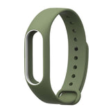 Colorful Silicone Wrist Strap Bracelet  Double Color Replacement watchband for Original Miband 2 Xiaomi Mi band 2 Wristbands
