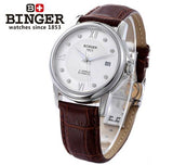 Switzerland men's watch luxury brand Wristwatches BINGER 18K gold Automatic self-wind full stainless steel waterproof  B-1102G-8