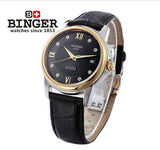 Switzerland men's watch luxury brand Wristwatches BINGER 18K gold Automatic self-wind full stainless steel waterproof  B-1102G-8