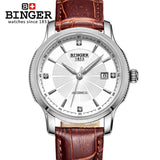 Switzerland BINGER men's watch luxury brand Mechanical Wristwatches movement full stainless steel  BG-0405-8