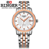 Switzerland BINGER men's watch luxury brand Mechanical Wristwatches movement full stainless steel  BG-0405-8