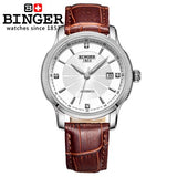 Switzerland BINGER men's watch luxury brand Mechanical Wristwatches movement full stainless steel  BG-0405-8