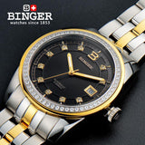 2017 Switzerland Wristwatches BINGER 18K gold men's watch luxury top brand self-wind automatic Wristwatches B5010-5