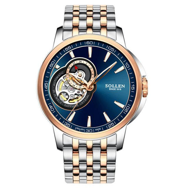 relogio masculino Mens Watches Top Brand Fashion Automatic mechanical Watch Men Sport Full Steel luminous Waterproof Wristwatch