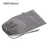 ORICO Phone Storage Velvet Bag Storage for Earphone/USB Charger/USB Cable/Power Bank/Phone and More Gray Color