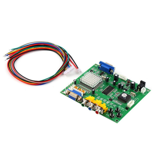 Green 117*100*20 mm 5VDC +/- 0.5v (2A) Arcade Game RGB/CGA/EGA/YUV to VGA HD Video Converter Board HD9800/GBS8200