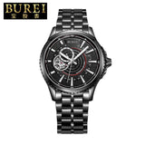 BUREI Brand Crystal Sapphire Men Sports Automatic Mechanical Watch Waterproof Male Wristwatches With Premiums Package 15009