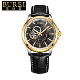 BUREI Brand Crystal Sapphire Men Sports Automatic Mechanical Watch Waterproof Male Wristwatches With Premiums Package 15009