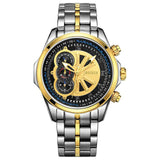 BUREI Brand Men Sapphire Crystal Casual Quartz Watch Waterproof Luminous Wristwatches With Premiums Package 17002