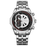BUREI Brand Men Sapphire Crystal Casual Quartz Watch Waterproof Luminous Wristwatches With Premiums Package 17002