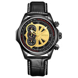 BUREI Brand Men Sapphire Crystal Casual Quartz Watch Waterproof Luminous Wristwatches With Premiums Package 17002
