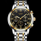 2017 Fashion Luxury Brand LIGE Chronograph Men Sports Watches Waterproof Full Steel Casual Quartz Men's Watch Relogios Masculino