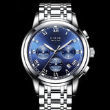 2017 Fashion Luxury Brand LIGE Chronograph Men Sports Watches Waterproof Full Steel Casual Quartz Men's Watch Relogios Masculino