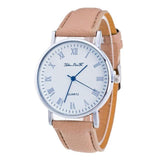 Womens designer watches luxury watch Brand Female Fashion Temperament Leather Belt With Simulated Quartz Round Watch bracelet