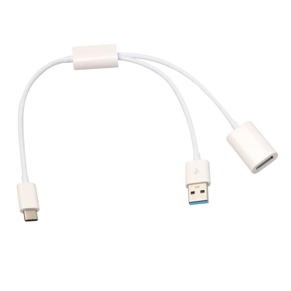 0.2m  USB-C USB 3.1 Type C Male Connector to A Female OTG Data Cable with Extral Power Type C Cable For OTG phone Gift #201