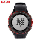 EZON Altimeter Barometer Thermometer Compass Weather Forecast Outdoor Men Digital Watches Sport Clock Climbing Hiking Wristwatch