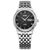 DOM Men mens watches top brand luxury waterproof mechanical stainless steel watch Business gold watch reloj M-54