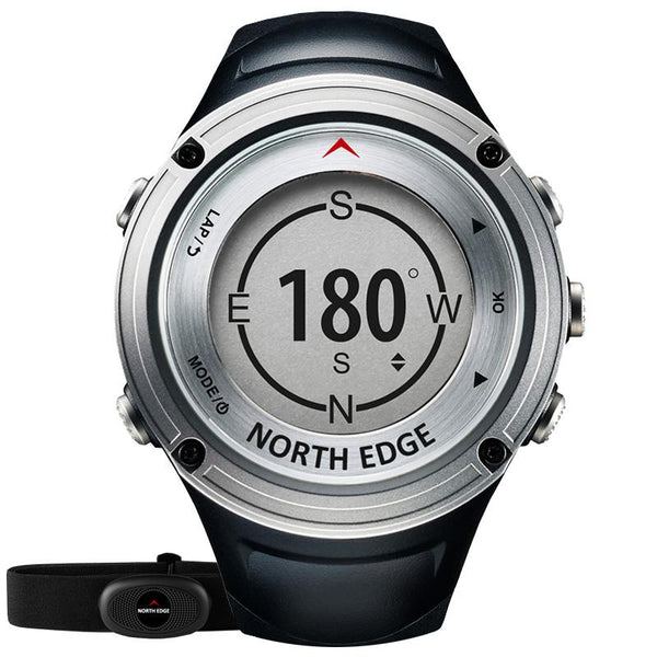 NORTH EDGE Men Sports GPS Heart Rate Monitor Compass Altimeter Barometer Thermometer Watches Bluetooth Pedometer Digital Watch S