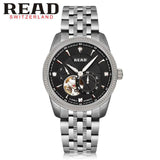 Original READ Men Mechanical Watches Men Luxury Brand Full Steel Waterproof 50m Business Automatic Wristwatches For Men R8034