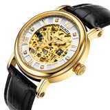 2017 READ Brand Hot Sale Sapphire Glass Skeleton Watch Man Fashion Automatic Wristwatch Self-Wind Mechanical Watch Freeshipping