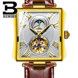 Switzerland Automatic Mechanical Watch Men Sapphire Binger Luxury Brand Waterproof Watches Male Tourbillon Wrist watch Clock