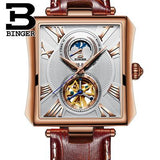 Switzerland Automatic Mechanical Watch Men Sapphire Binger Luxury Brand Waterproof Watches Male Tourbillon Wrist watch Clock