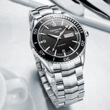 CARNIVAL Design Classic Men's Mechanical 50M Diving Series Waterproof Watches Stainless Steel Luxury Brand Watch Man Relogio