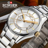 Sapphire Men's Watch Wrist Watches Male Japanese Movement Switzerland Mechanical Men Watch Automatic Binger Luxury Brand B5007