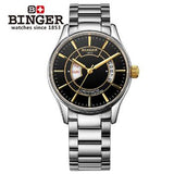 Sapphire Men's Watch Wrist Watches Male Japanese Movement Switzerland Mechanical Men Watch Automatic Binger Luxury Brand B5007