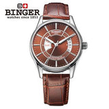 Sapphire Men's Watch Wrist Watches Male Japanese Movement Switzerland Mechanical Men Watch Automatic Binger Luxury Brand B5007