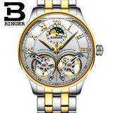 Switzerland Mechanical Men Watches Binger Role Luxury Brand Skeleton Wrist Sapphire Waterproof Watch Men Clock Male Men Watch