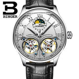 Switzerland Mechanical Men Watches Binger Role Luxury Brand Skeleton Wrist Sapphire Waterproof Watch Men Clock Male Men Watch