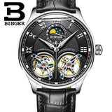 Switzerland Mechanical Men Watches Binger Role Luxury Brand Skeleton Wrist Sapphire Waterproof Watch Men Clock Male Men Watch