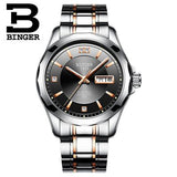 Switzerland Binger Men Watches Luxury Brand Japan Miyota Automatic Mechanical Movement Wrist Sapphire Waterproof Watch Men 8051