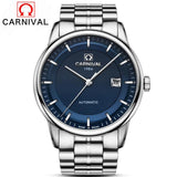 Automatic watch mens mechanical brand luxury CARNIVAL orologi tourbillon clock men sports watch military automatik watch 2017